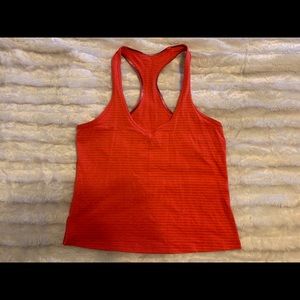 Coral Lululemon Crop Tank